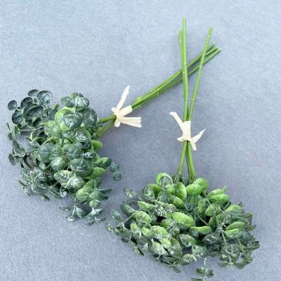 China Natural Real Touch Faux Green Leaves Stem Flower Bouquet Home Decorations Real Touch Green Plants Wedding Centerpieces Decor for sale