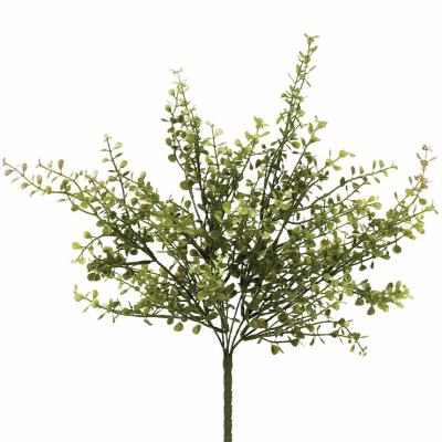 China Beautiful Boxwood Branch Foliage Plant Greenery Plant Wedding Farm Artificial Boxwood Branch Colorful Artificial Fake Boxwood for sale