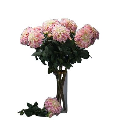 China Bulk environmental protection low price artificial flowers Dahlia Flowers Artificial For Decoration environment friendly with other flowers for sale