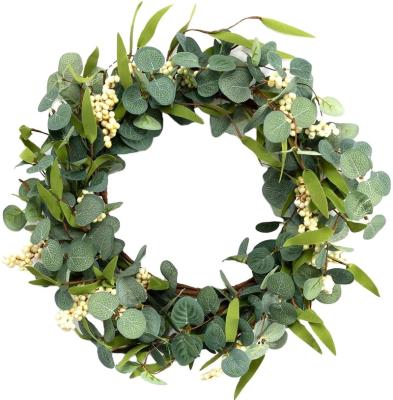 China Handmade Festival Wedding Wall Decoration Christmas Summer Eucalyptus Garlands For Home Decoration for sale