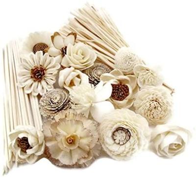 China Hot Selling Wooden Sola Cheap Decoration Flowers Natural Good Touch Design for sale