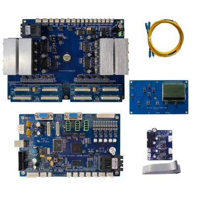 중국 Fiber Optic Inkjet Board G5i Four Head Photo Machine UV Flatbed Wine Bottle Sock Cylindrical Printer Board 판매용