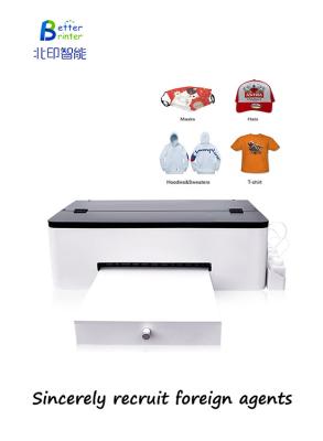 China A3 UV DTF Printer Heat Transfer L1800 Garment Dtf Film Digitale Flatbed Printer Te koop