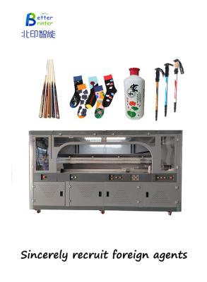 China Better Printer Winebottle Cylindrical Inkjet Printer For High Speed Pool Cue Print Sock for sale