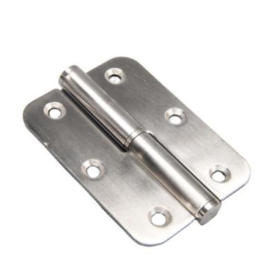 China Modern European Standard Round Corner Stainless Steel Lift Out Door Hinges for sale