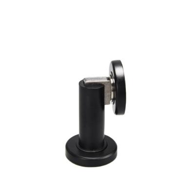 China Modern Hot Sale Zinc Alloy Magnetic Door Stopper in Matt Black Finish for sale