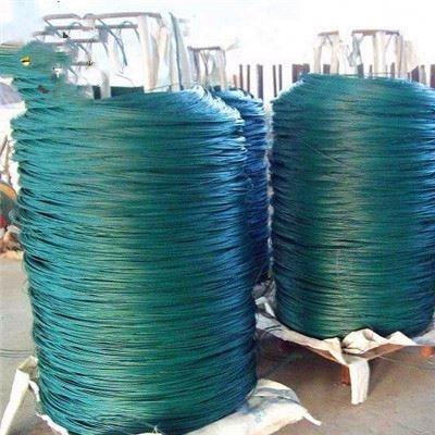 China Binding Mesh Green 14 Gauge Gi Coated Pvc Coated Tie Wire For Packing From China for sale