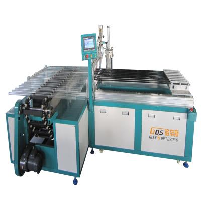 China Automatic control equipment T8 glass tube glue dispensing machine, automatic loading, dispensing, manual PCB placement for sale