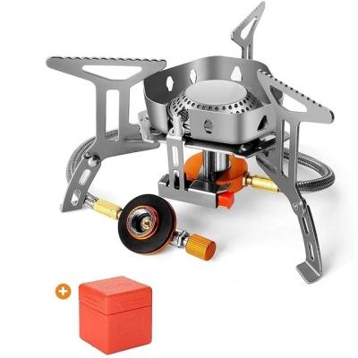 China 1 Minute Free Sample New Design China Manufacturer Price Design Camping Gas Stove Windproof Outdoor Stove With Propane Small Stove Foldable Camping Gas Stove for sale