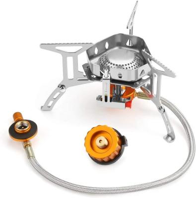 China 1 Minute Free Sample Portable Outdoor Camping Gas Stove Down Payment To Increase Windproof Collapsible Gas Stove Camping Gas Stove for sale