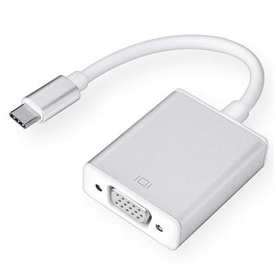 China Car USB-C Type C To VGA Adapter , USB 3.1 Type C (Thunderbolt 3) To VGA Converter for sale