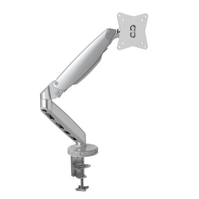 China Aluminum Shock Absorber Single Computer Monitor Arm for sale