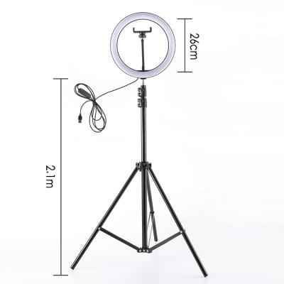 China China Factory Beauty Lamp for Makeup 5-in-1 LED Ring Light with Tripod Stand Photo Dimmable Lamp Visual Light EM-RBL-10inch for sale