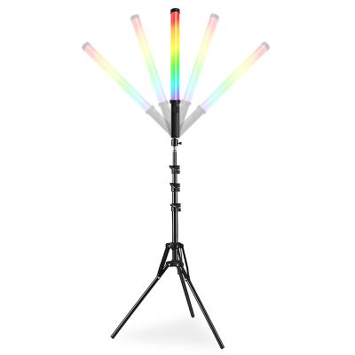 China New Arrival 360 Degree Rechargeable RGB Full Color Handheld Led Light Magic Wand for sale