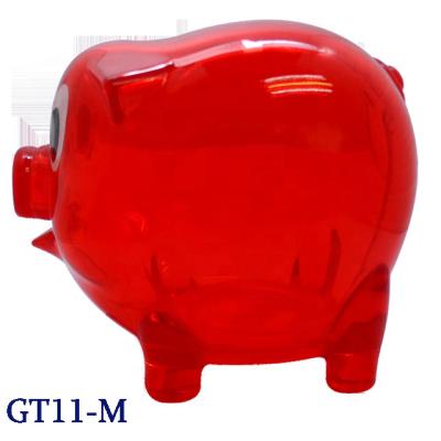 China Plastic Tailor Made Excellent Quality Pig Plastic Coin Bank For Bank And Financial Institution Promotion for sale