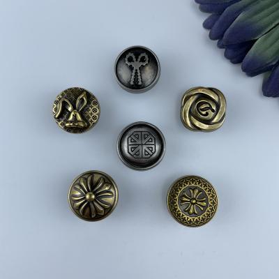 China Nickel Free Alloy Metal Brass Jeans Spring Rings Bulk Snaps Handmade Flowers For Clothes Shirt Accessories for sale