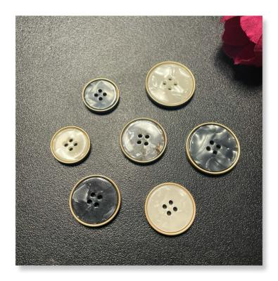 China Wholesale High Quality Customized Sewing Buttons Nickel Free Metal Alloy Polyester Brass Button Button Fancy Shirt Suit for sale