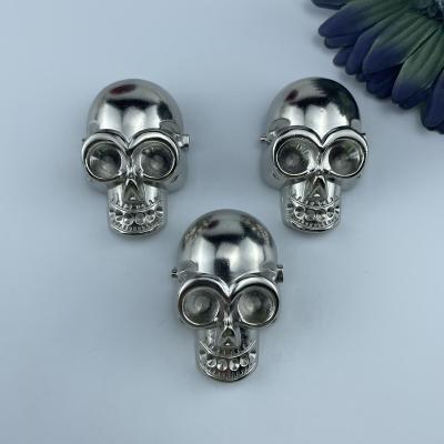 China skull design collar stays pin brass brooch metal polyester lapel sewing accessories for dressmaker dressmaker pins AY8256 for sale