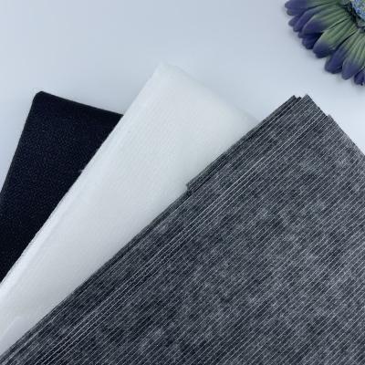 China Fusible Elastic Waterproof Garment Nonwoven Quilting Interlining Interlining Fusing Interfacing Fabric For Clothes&Suits for sale