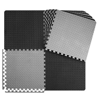 China Easy Clean Foam Interlocking Puzzle Floor Mat EVA Gym Flooring Interlocking Mat for sale