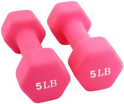 China Amazon Basics Dumbbells Neoprene Home Use Coated Dumbbell Hand Weight Set for sale