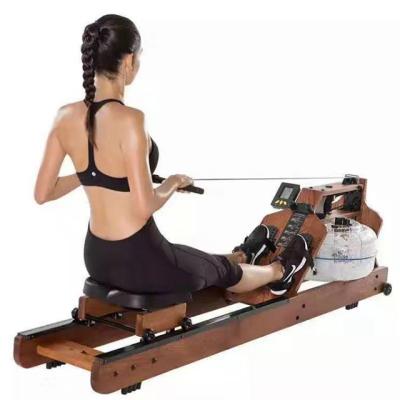 China Universal Fitness Water Wood Wooden Rower Machine Rowing Boats Exercise Workout Equipment Accessories Sets Safety for sale