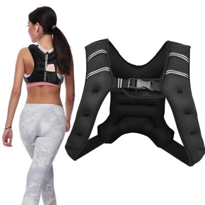 China High Quality Custom Adjustable Workout Running Weight Vest For Women Mens Sports Fitness Training With Pocket Workout Equipment for sale