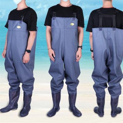 China Rikimaru Unisex Multicolor Chest Wader With Boot Rubber Thicken Fishing Unisex Breathable Waders for sale