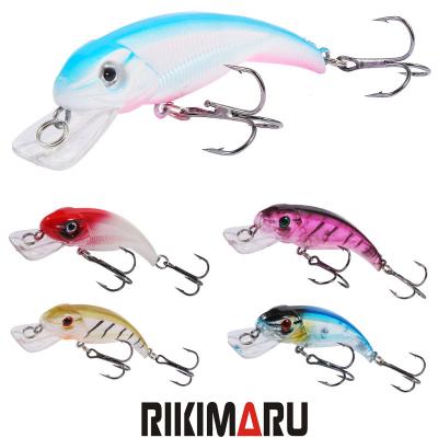 China Rikimaru Artificial Sinking Bait For Fishing Minnow Cheap Lure Black Hard Minnow for sale