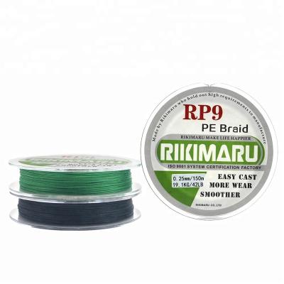 China High strength RP9 100m 300m 9 strand braided fishing line Japan PE fishing line carrete de pesca multifilament PE braid for angling for sale