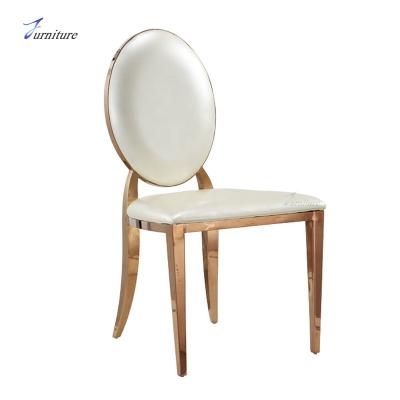 China Stacking Stacking Stainless Steel Gold Wedding Chairs Event for sale