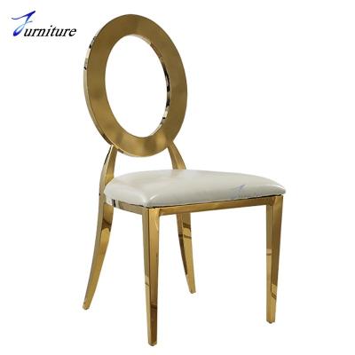 China Stacking Stacking Stainless Steel Gold Wedding Chairs Event for sale