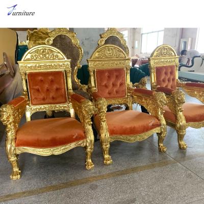 China Wedding Cheap Event Party Arm King Throne Chairs Wedding for sale