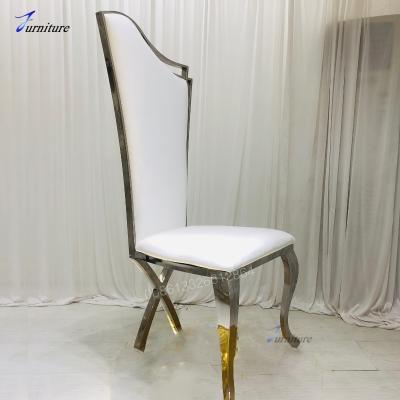 China Stacking Stacking Stainless Steel Gold Wedding Chairs Event for sale