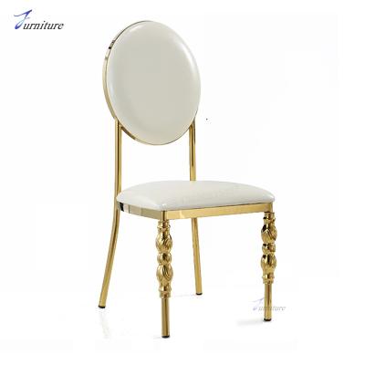 China stacking gold wedding chair for sale