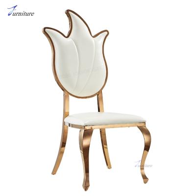 China stacking gold wedding chair for sale