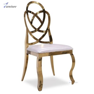 China stacking gold wedding chair for sale