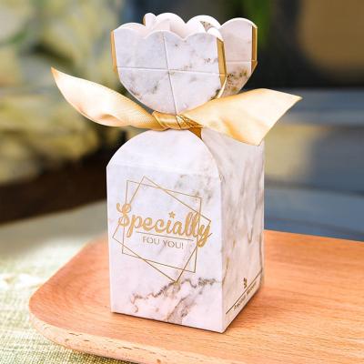 China Recycled Materials Hot Selling Baby Shower Favors Birthday Party Christmas Supplies Candy Bag Decoration Paper Wedding Gift Box for sale