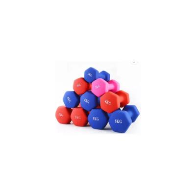 China Home Use Nantong Neoprene Dumbbell Set Best Quality Hex Vinyl Dipping Dumbbell for sale