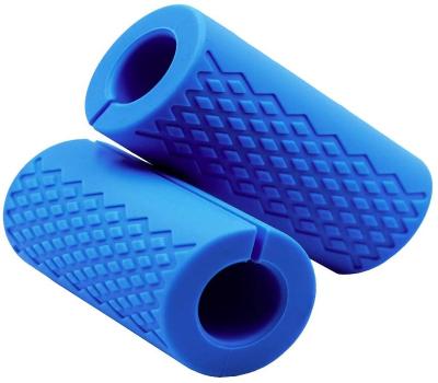 China Comfortable Thick Bar Grips Barbell Fit Standard Dumbbell Handles For Gym Free Weightlifting Accessories for sale