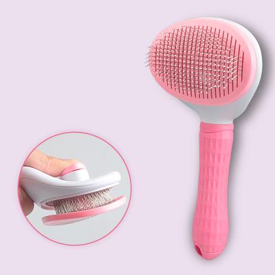 China Stocked Cleaning Dog Cat Pet Grooming Hair Comb of Stainless Steel Comb Pet Needle Massager Brush Tool for sale