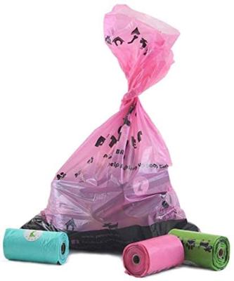 China Sustainable Customized Logo Dog Poop Bag Dispenser Eco - Friendly Degradable Waste Bags For Dog for sale