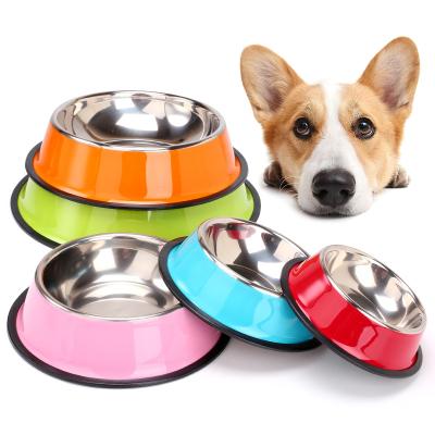 China Hot Selling Custom Clean Stocked Logo Stainless Pet Bowl Easy Pet Feeder For Dog Cat for sale