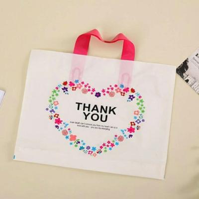 China Customized Recyclable Plastic Recyclable Logo Printed Tote Bag High Quality Shopping Bag Pretty Handbag for sale