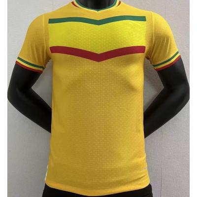 China Wholesale 22/23 Senegal Yellow/Green Soccer Shirts Jackets With Logo Wholesale Thailand High Quality Mens Football Shirts for sale