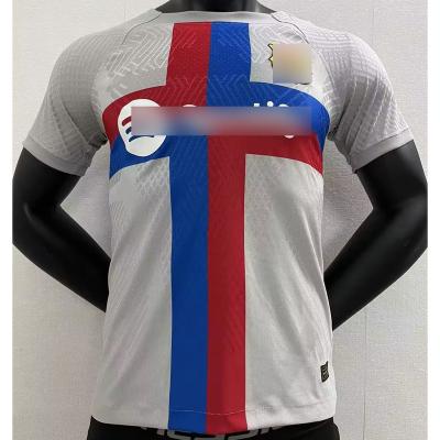 China 2023 Jackets Soccer Jersey Printed Logo Thailand High Quality Quick Dry Mens Breathable Club Customized Football Shirt Wholesale for sale