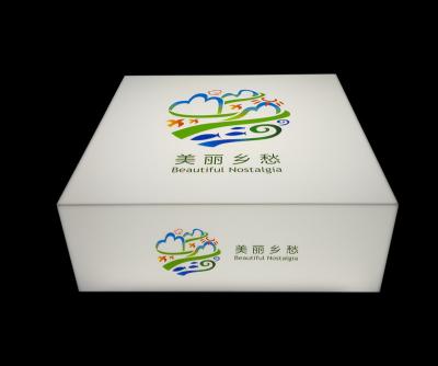 China Customized company logo indoor acrylic material 3d advertising outdoor light box for sale