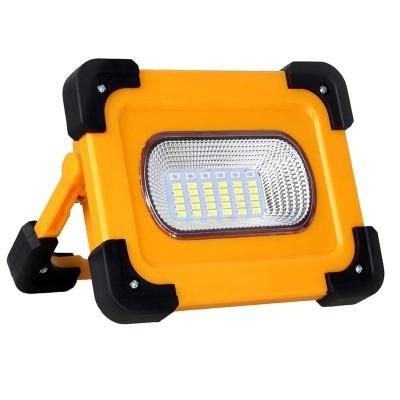 China Super Bright Work Light USB+Solar Garden Spotlight Rechargeable For Outdoor Emergency Camping Lamp Torch Waterproof for sale