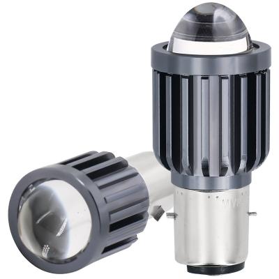 China Newest PC+Aluminum Alloy Lens Moto H4 Bulb Projector Driving Lights Non-Polar High Low Beam Headlight For Motorcycles for sale