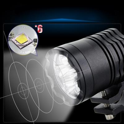 China 30W Motorcycle Turn Signal Light System Led 12V Led Motorcycle Work Lights For Motorcycle 6LEDs COB for sale